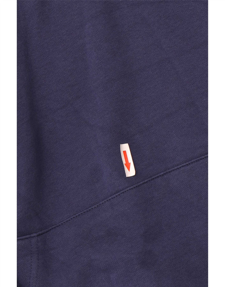Nike Herren-Hoodie-Pullover aus Baumwolle in mittlerem Marineblau