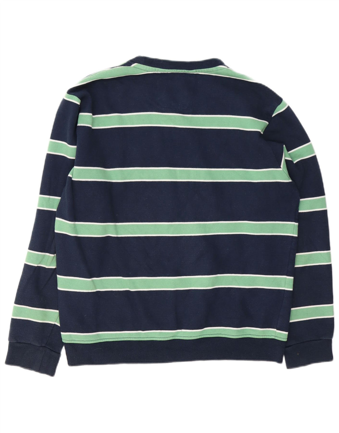 Crew Clothing Herren-Sweatshirt, mittelgroß, marineblau, gestreift, Baumwolle