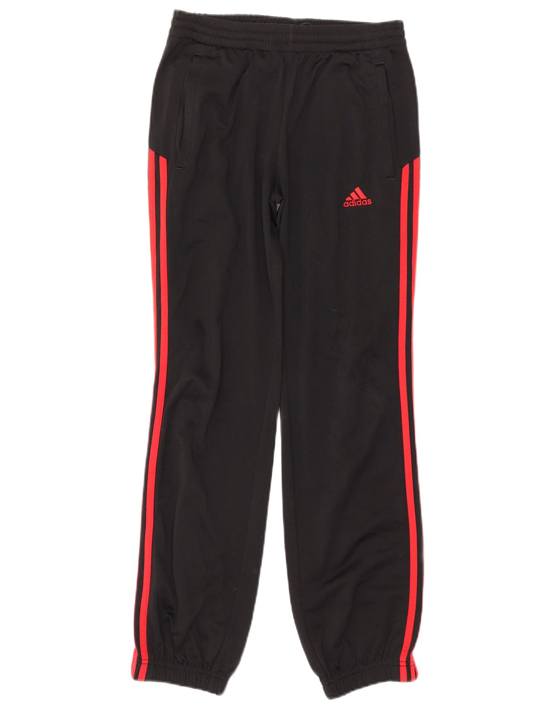 Adidas Jungen-Trainingshose, Jogginghose, 13–14 Jahre, schwarzes Polyester