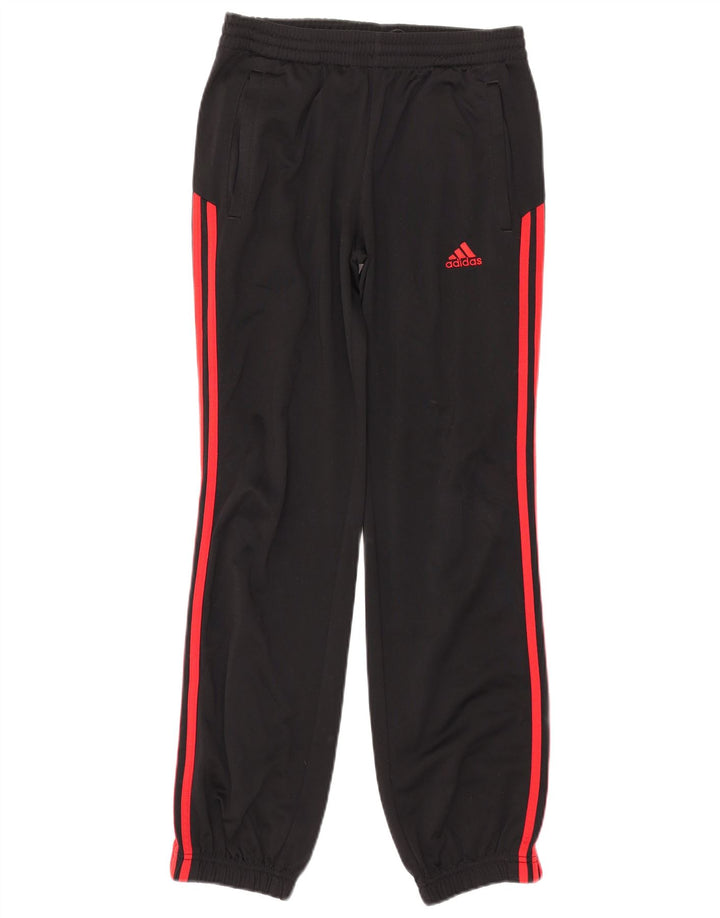 Adidas Jungen-Trainingshose, Jogginghose, 13–14 Jahre, schwarzes Polyester