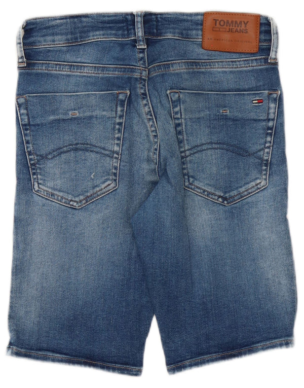 Tommy Hilfiger Herren Scanton Slim Denim Shorts W29 Small Blau Baumwolle