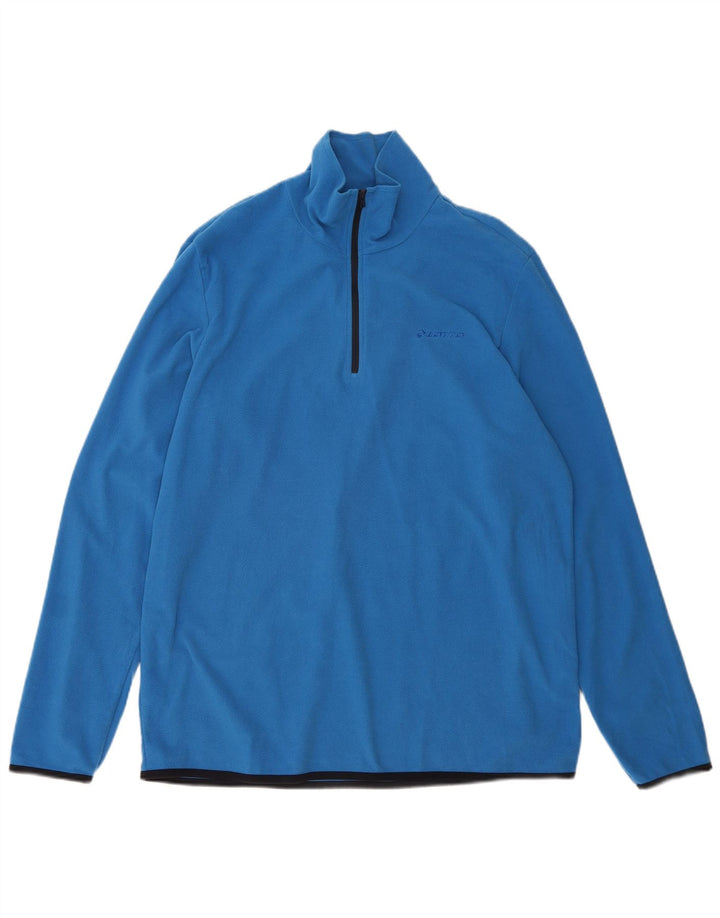 Lotto Herren-Fleecepullover mit Reißverschluss, 2XL, Blau, Polyester