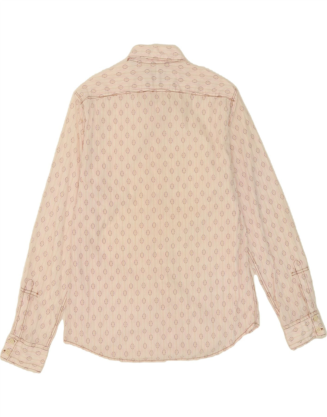 ZARA Mens Shirt Large Pink Striped Cotton Vintage Zara and Second-Hand Zara from Messina Hembry 