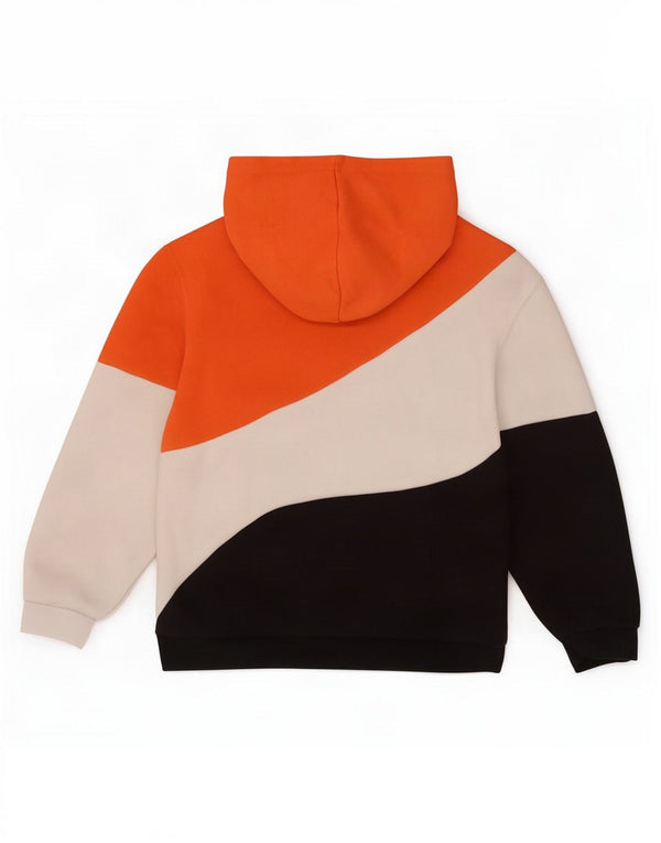 Puma Boys Hoodie Jumper 7-8 Years Multicoloured Colourblock Cotton