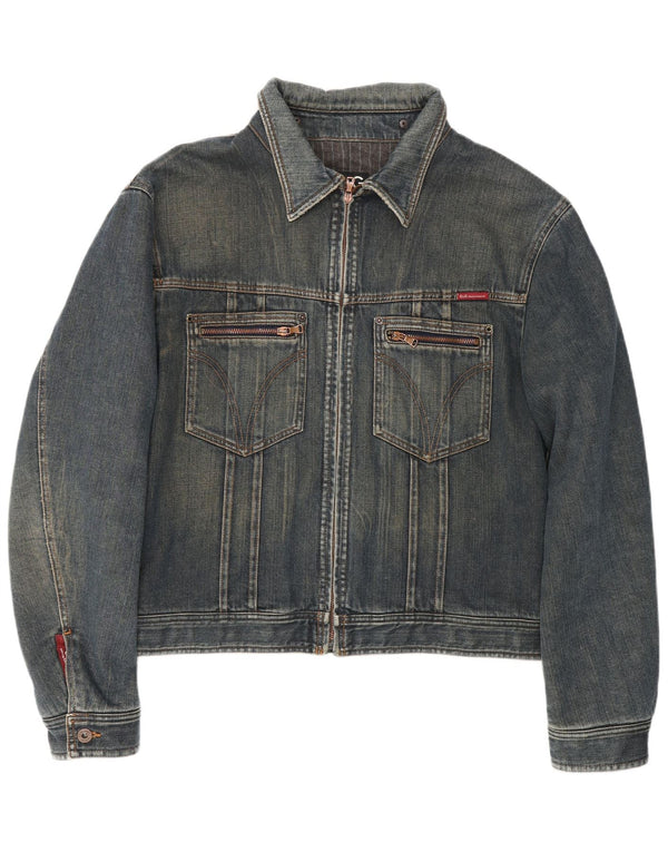 Dolce & Gabbana Herren Jeansjacke UK 42 XL Blaue Baumwolle