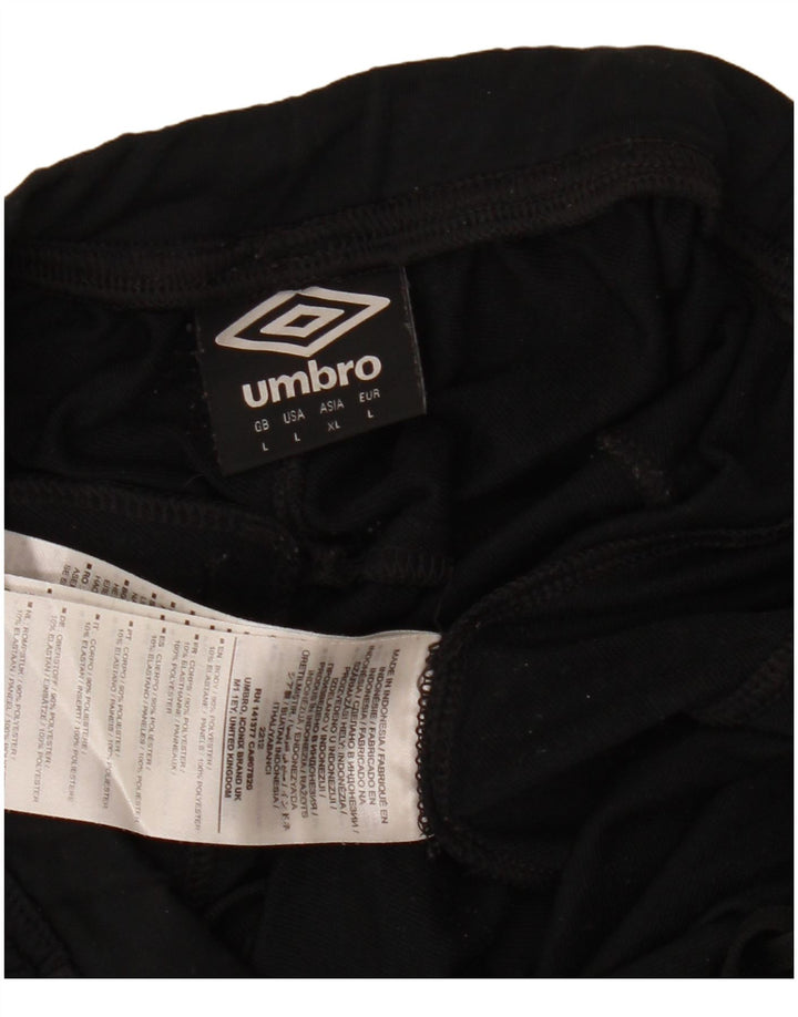 Umbro Herren-Trainingshose, groß, aus schwarzem Polyester