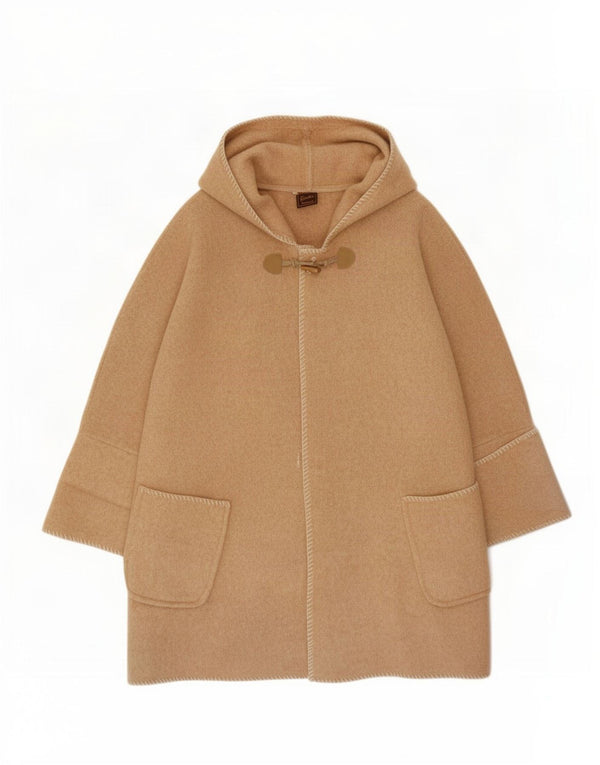 Vintage Womens Poncho Coat UK 14 Medium Beige