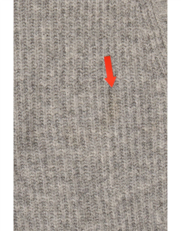 Zara Mädchen-Cardigan-Pullover, 9–10 Jahre, graues Polyester