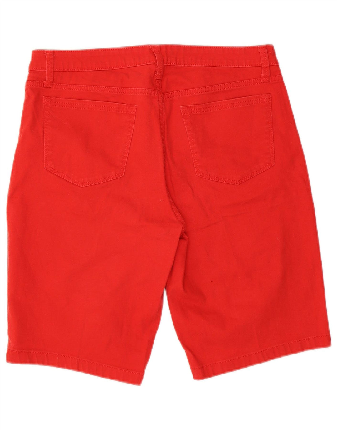 Lee Womens Riders Mid Rise Bermuda Shorts US 12 Large W32 Rote Baumwolle