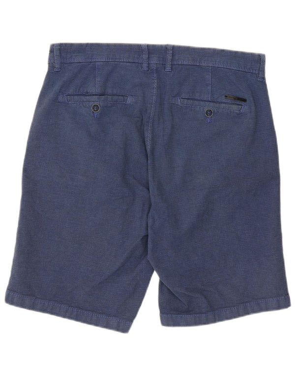 Gas Herren Chinoshorts W30 Medium Marineblau Baumwolle