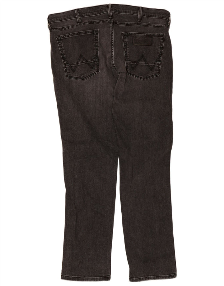 Wrangler Herren Slim Jeans W38 L32 Graue Baumwolle