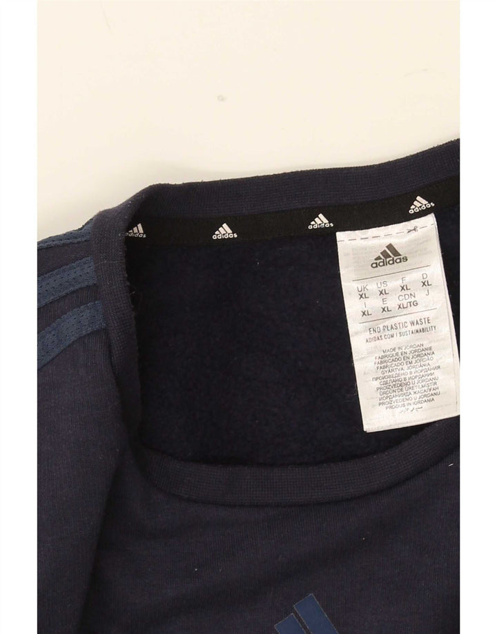 Adidas Herren Sweatshirt Pullover XL Marineblau Polyester