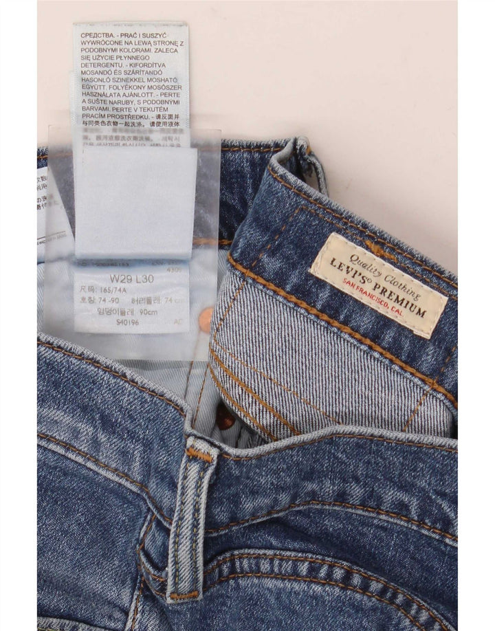 Levi's Herren Slim Jeans W29 L30 Blaue Baumwolle