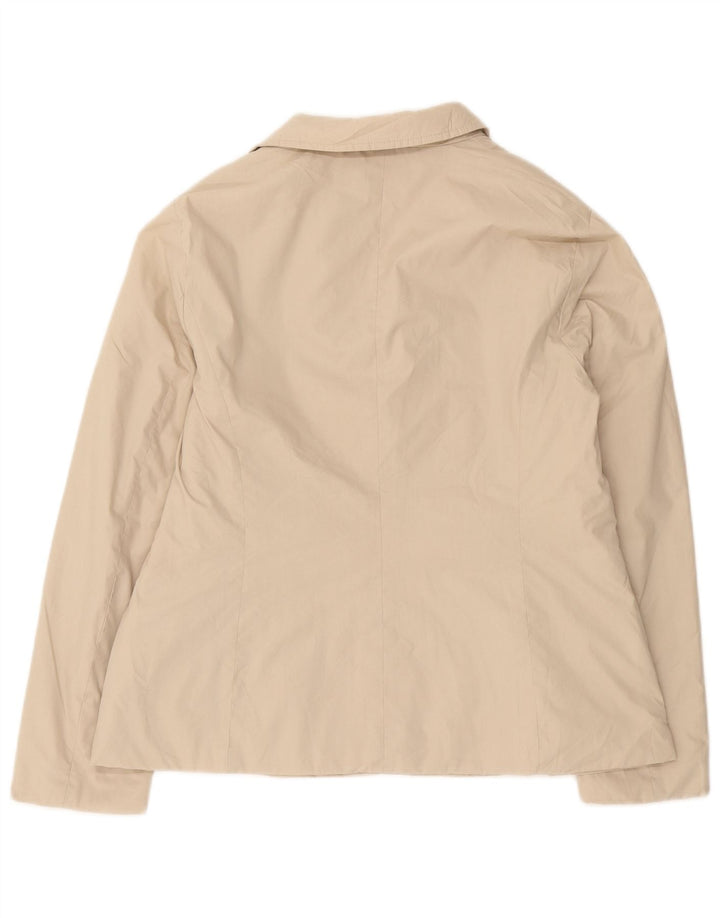 Zara Damen Blazer Jacke UK 18 XL Beige Polyester