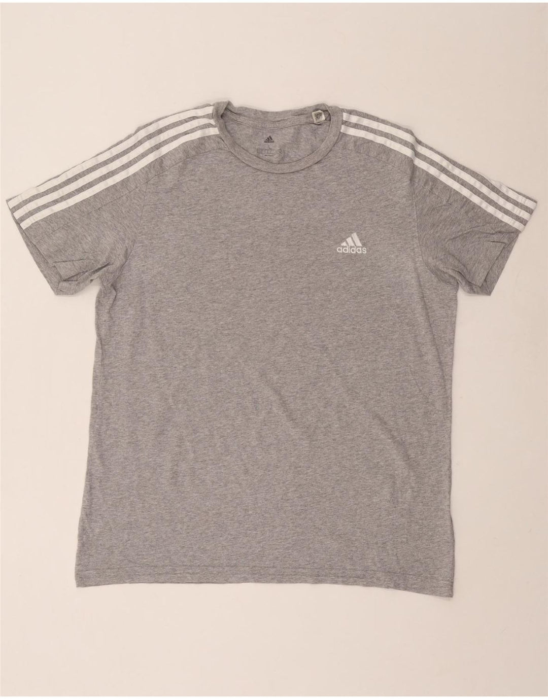ADIDAS Herren T-Shirt Top Large Grau Baumwolle