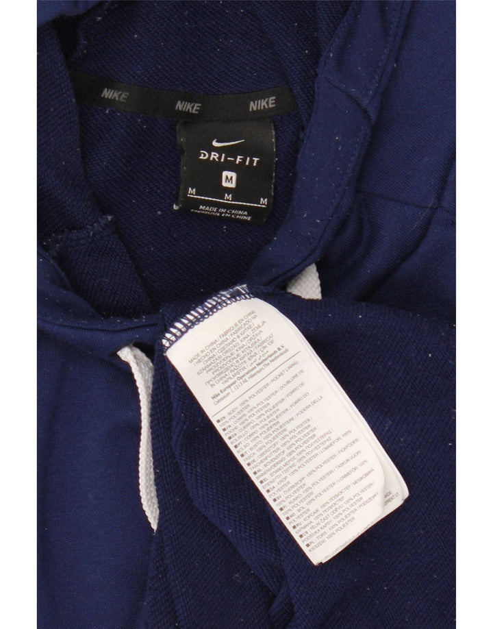 Nike Herren Dri Fit Graphic Hoodie Pullover Medium Marineblau Polyester