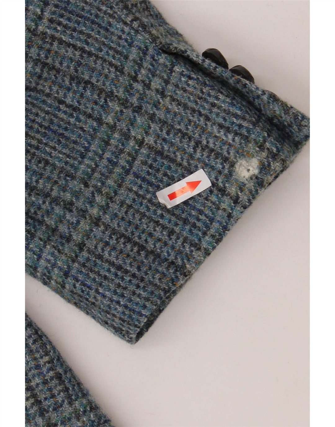 WESTBURY Herren-Blazer mit 3 Knöpfen, UK 54 2XL, blaue Hahnentritt-Wolle