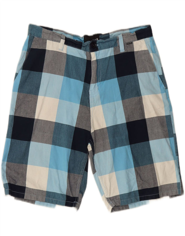 Hurley Herren-Chino-Shorts W34, groß, mehrfarbig kariert