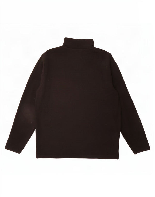 Lotto Herren-Fleecepullover mit Reißverschluss am Hals, mittelschwarz