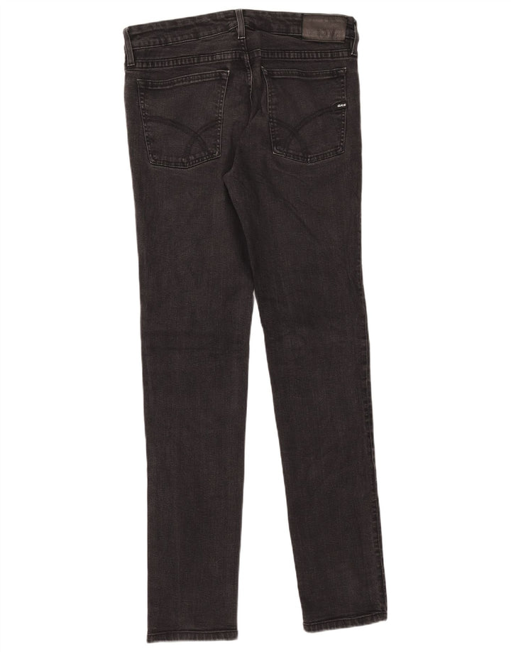 Gas Damen Anders Slim Jeans W33 L34 Schwarze Baumwolle