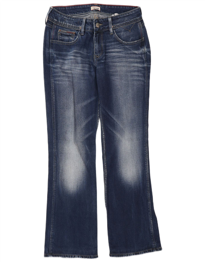 Tommy Hilfiger Damen Bootcut Jeans W28 L30 Blaue Baumwolle