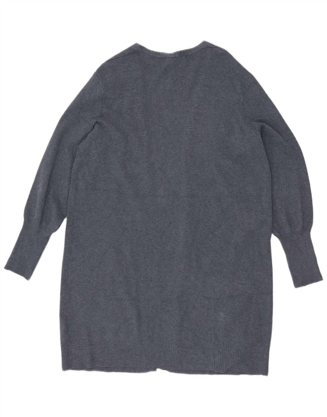 Marks & Spencer Damen Longline Open Cardigan Pullover UK 14 Large Blau