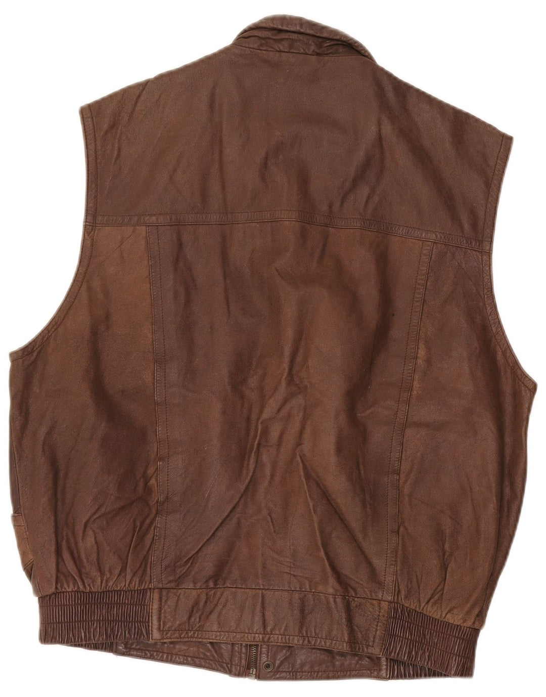 Trapper Herren Lederweste IT 52 XL Braunes Leder