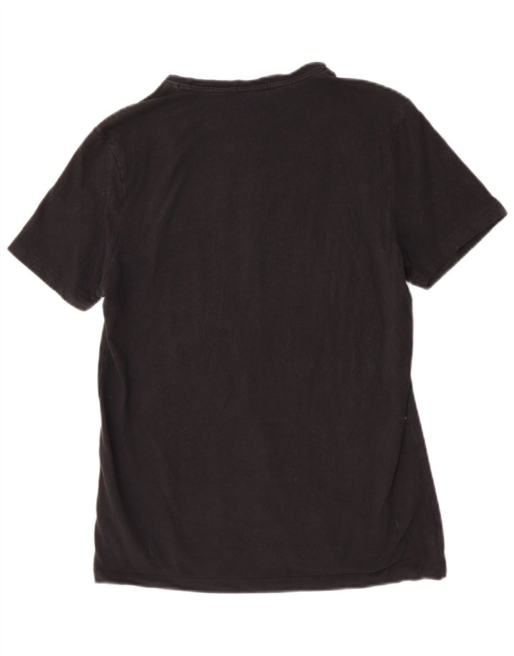 Liu Jo Herren-T-Shirt mit Grafik, Größe S, schwarze Baumwolle
