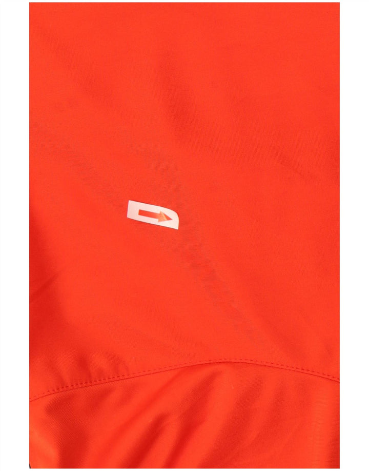 Asics Jungen Grafik-Trainingsanzug-Top-Jacke, 15–16 Jahre, orangefarbenes Polyester