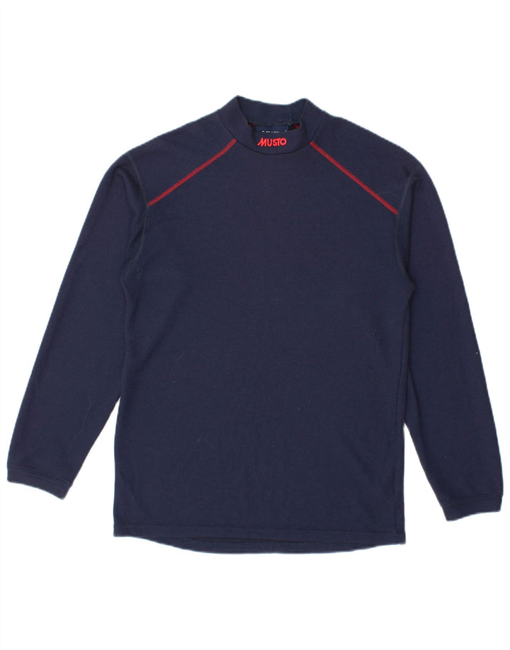 Musto Jungen-Top, langärmelig, 12–13 Jahre, Größe L, Marineblau