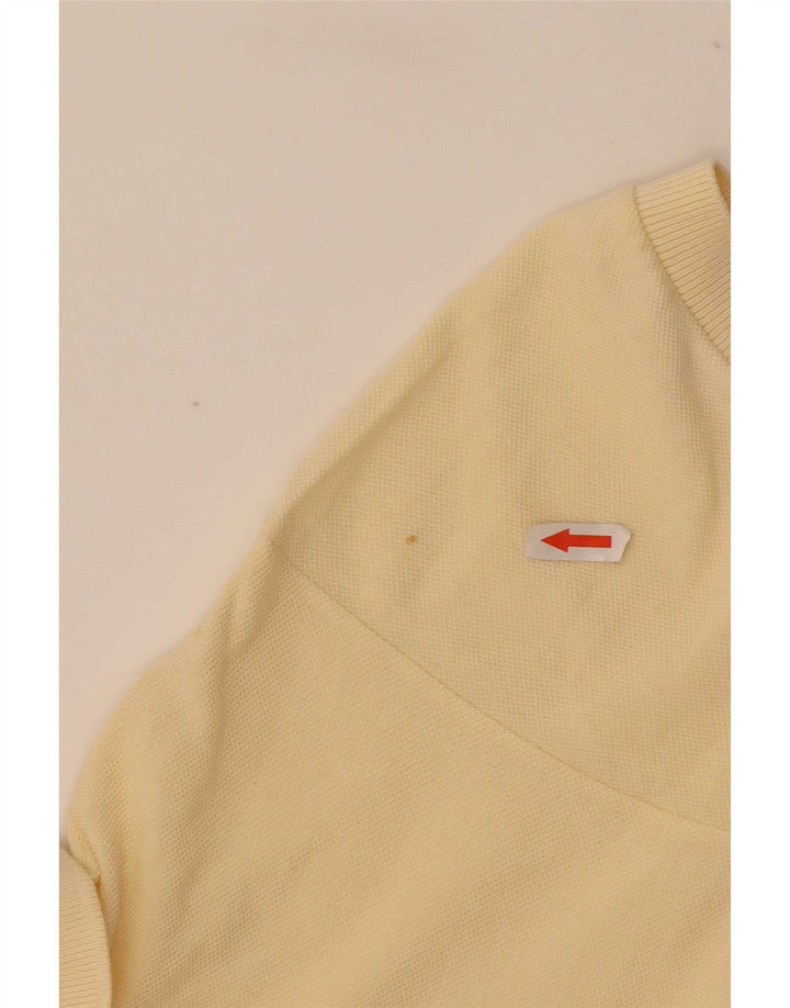 Lacoste Damen-Poloshirt, Größe 38, mittelgelbe Baumwolle