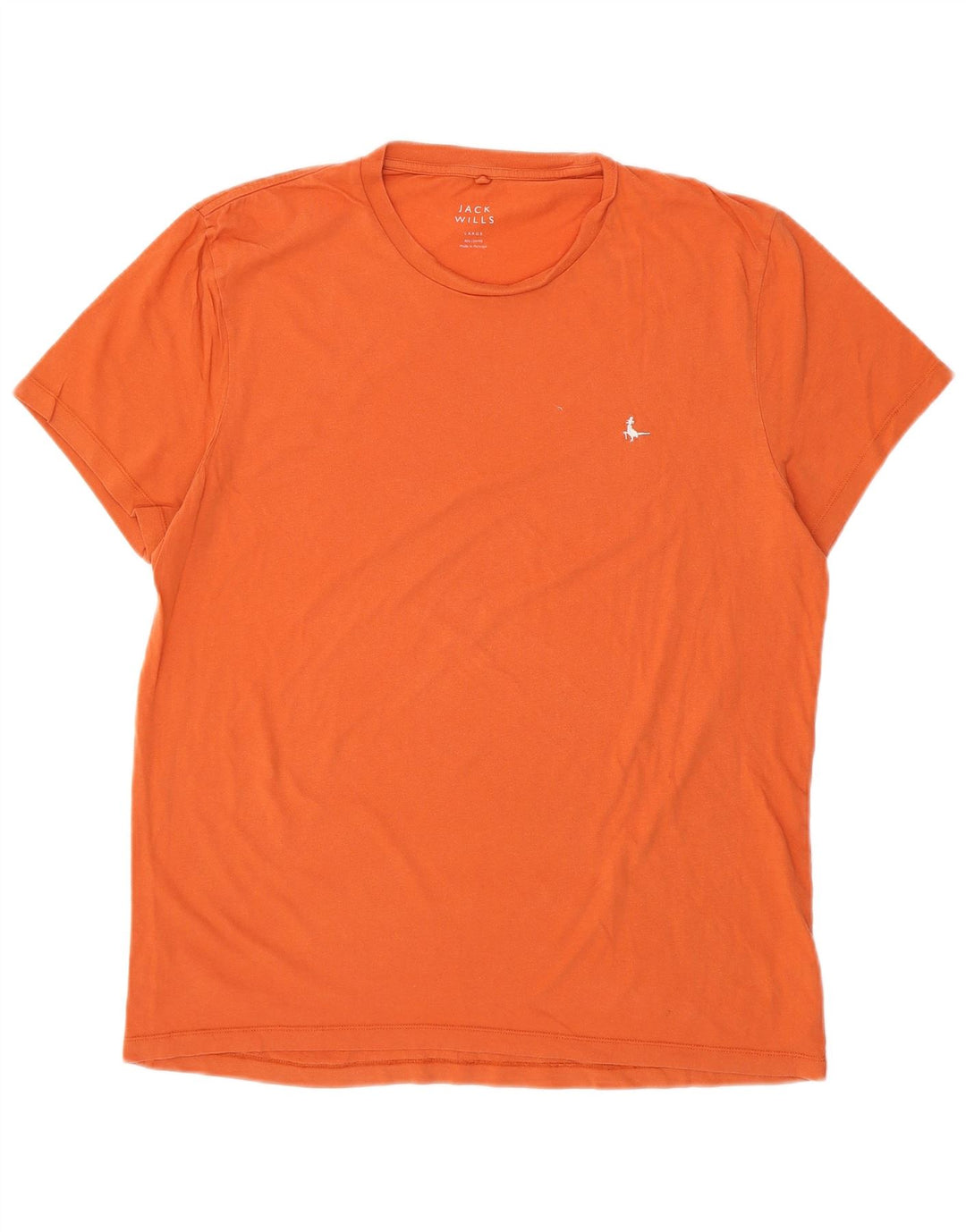 JACK WILLS Herren T-Shirt Top Large Orange Baumwolle