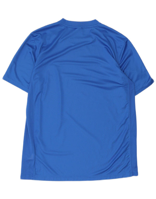 Nike Herren Dri Fit T-Shirt Top Large Blau Polyester