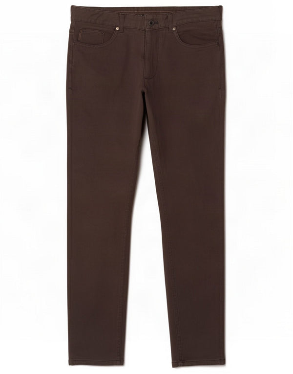 Zara Herren Skinny Casual Hose EU 40 Medium W31 L30 Grau Baumwolle