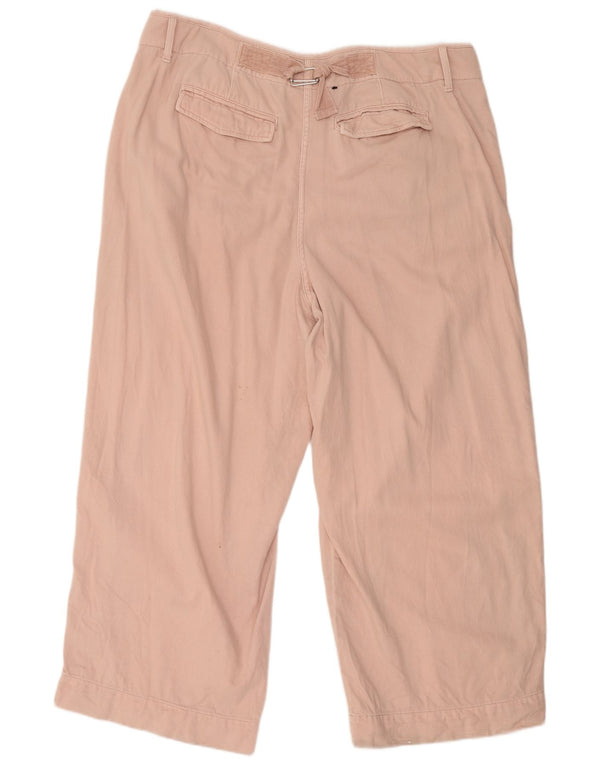 Marks & Spencer Damen Pegged Chino Hose UK 22 3XL W42 L28 Rosa Baumwolle