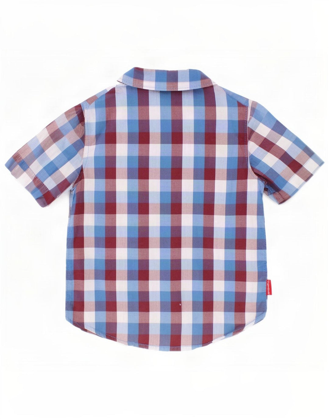 Wrangler Kurzarmhemd für Jungen, 2–3 Jahre, mehrfarbig, Gingham-Baumwolle