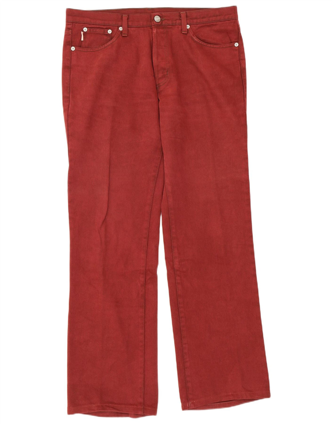 Iceberg Herren Straight Jeans W34 L31 Burgunderrot