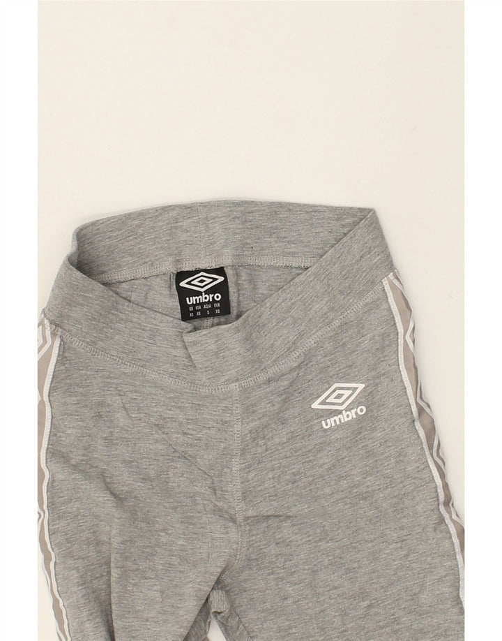 UMBRO Womens Leggings UK 6 XS Grey Cotton | Vintage Umbro | Thrift | Second-Hand Umbro | Used Clothing | Messina Hembry 