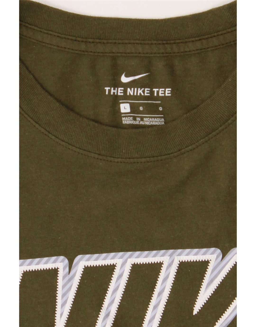 Nike Herren-T-Shirt mit Grafik, Größe L, Grün