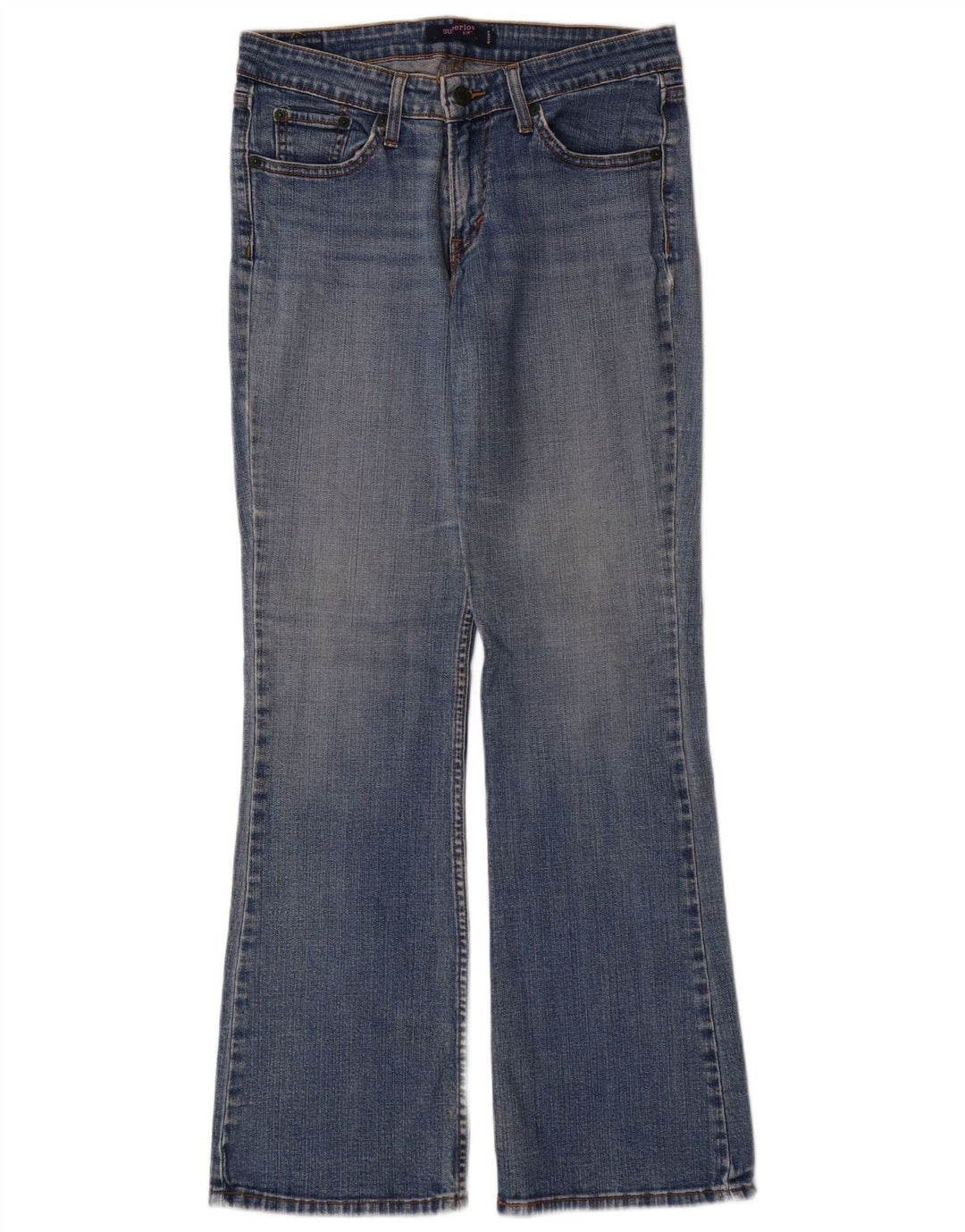 Levi's Damen 518 Super Low Bootcut Jeans US 9 Medium W30 L31 Blaue Baumwolle