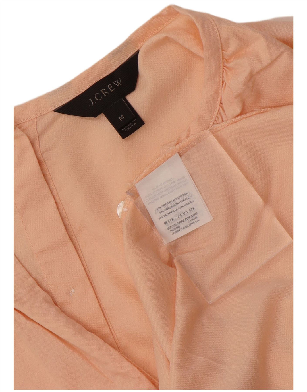 J. Crew Damen-Blusenoberteil mit Bindeband vorne, UK 14, mittelrosa, Baumwolle