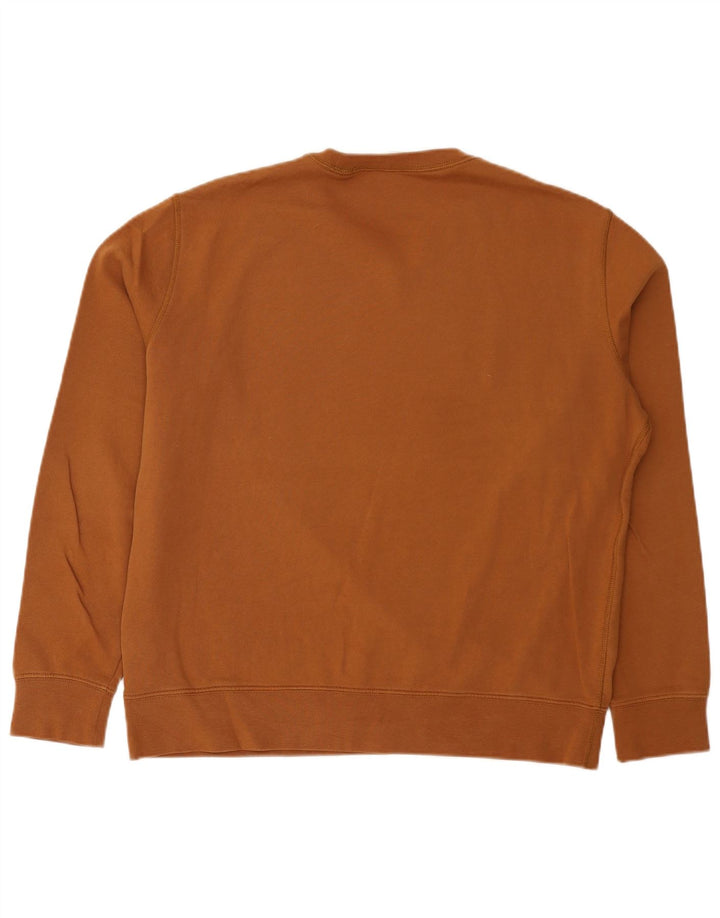 Marks & Spencer Herren-Sweatshirt, Pullover, groß, braune Baumwolle