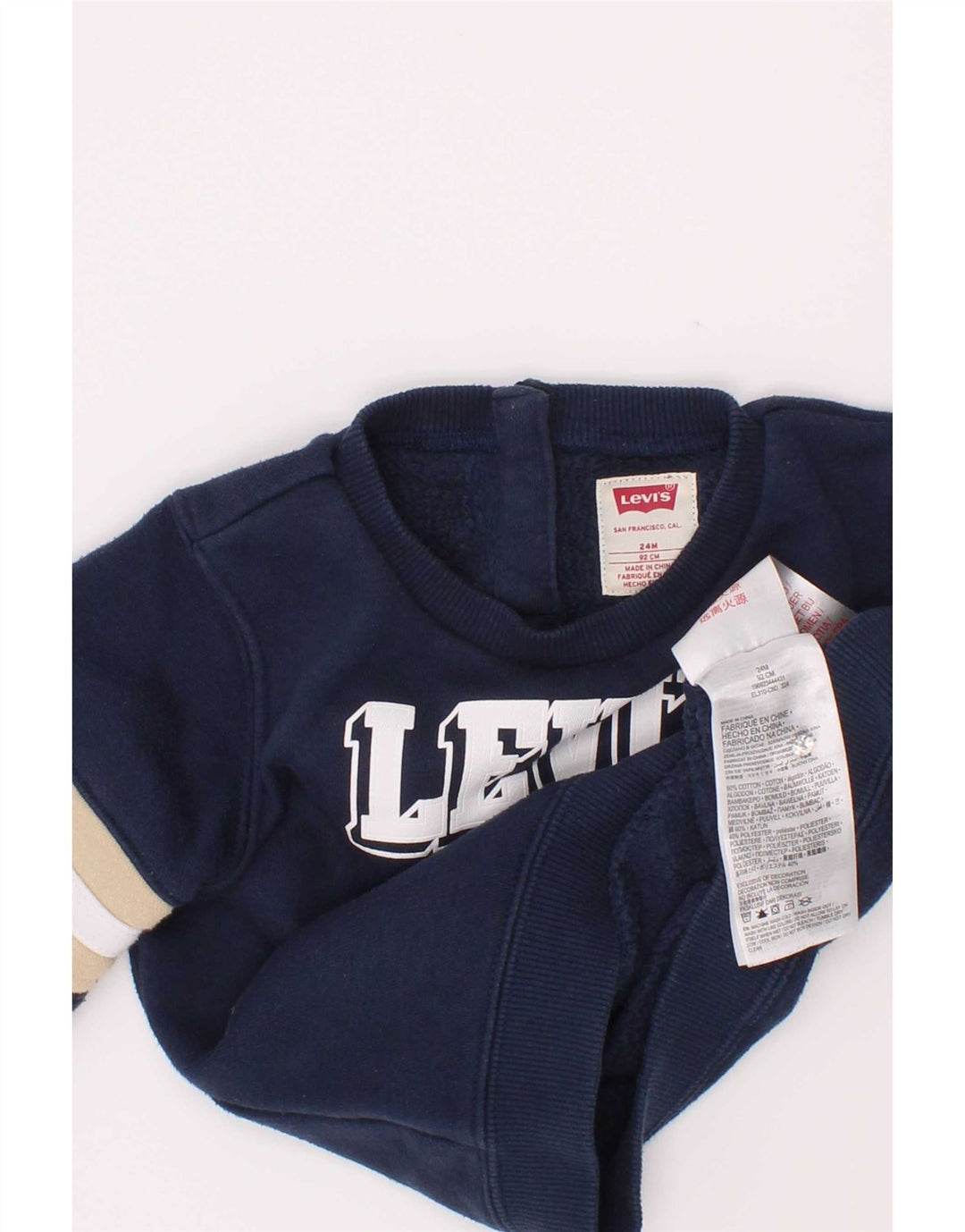 Levi's Sweatshirt-Pullover für Baby-Jungen, 18–24 Monate, Marineblau, Farbblock
