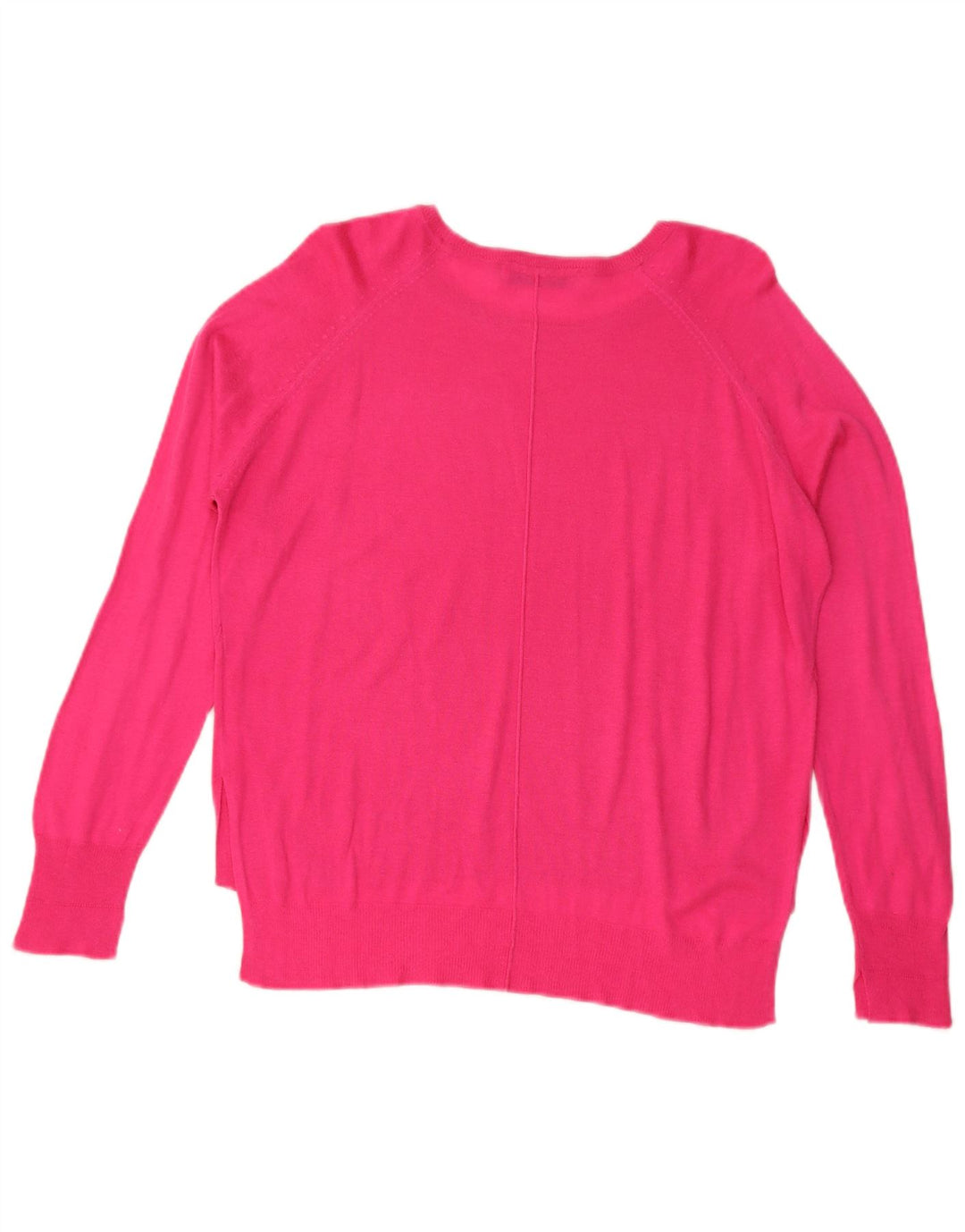 Zara Damen-Pullover, übergroß, U-Boot-Ausschnitt, Gr. 14, Mittelrosa