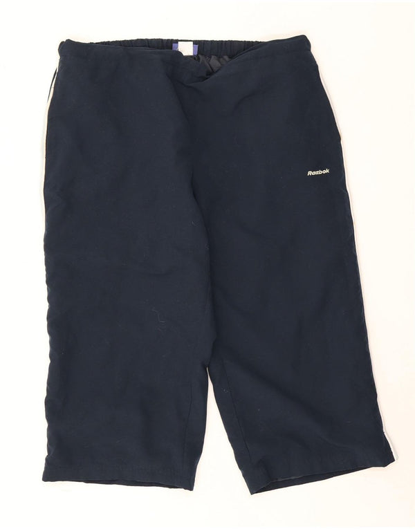 Reebok Damen Bermuda Sport Shorts UK 20 2XL Marineblau Polyester