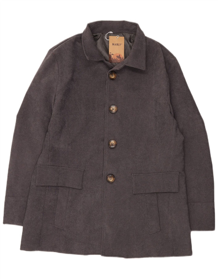 Vintage Herrenmantel UK 40 Large Grau