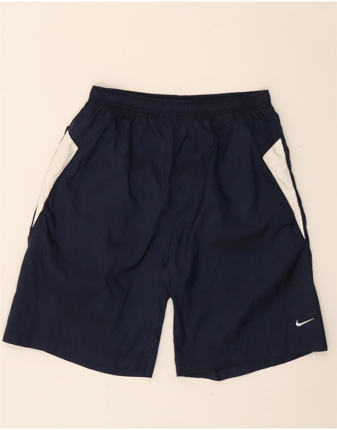 NIKE Sportshorts für Jungen, 13–14 Jahre, XL, Marineblau, Colourblock-Nylon