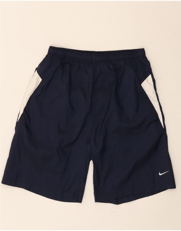 NIKE Sportshorts für Jungen, 13–14 Jahre, XL, Marineblau, Colourblock-Nylon