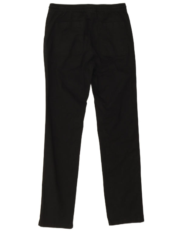 Marks & Spencer Herren gerade Freizeithose, Größe S, W30, L32, Schwarz, Baumwolle