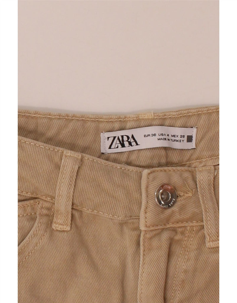ZARA Womens Tapered Jeans EU 36 XS W26 L37 Beige Vintage Zara and Second-Hand Zara from Messina Hembry 